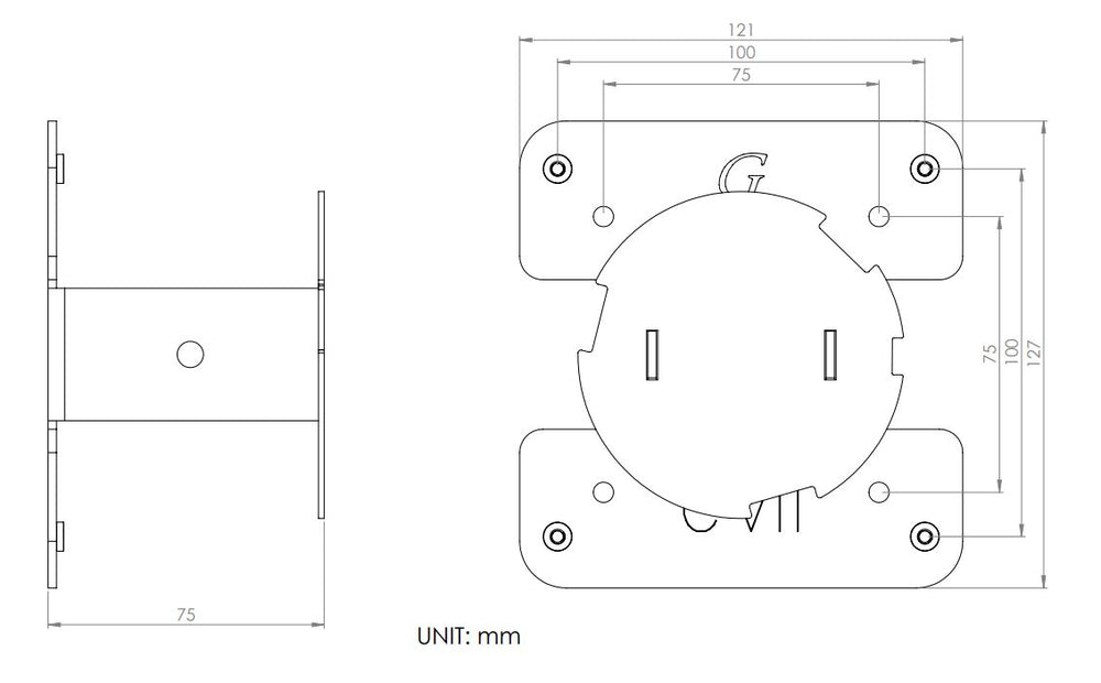 Gladiator Joe Samsung Monitor VESA Adapter Bracket -GJ0A0107-R2