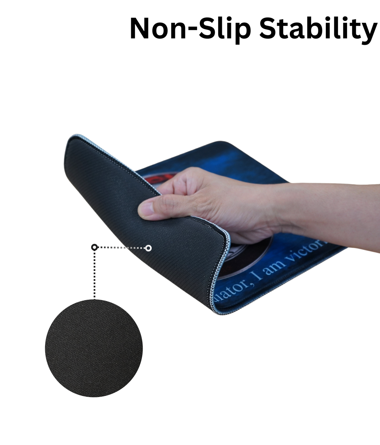 Gladiator Joe Square Mouse Pad Beautiful, Personalized Premium-Textured Custom Mouse Mat Design, Washable Mousepad Lycra Cloth, Non-Slip Rubber Base Computer Mouse Pads for Wireless Mouse-GJMP0011