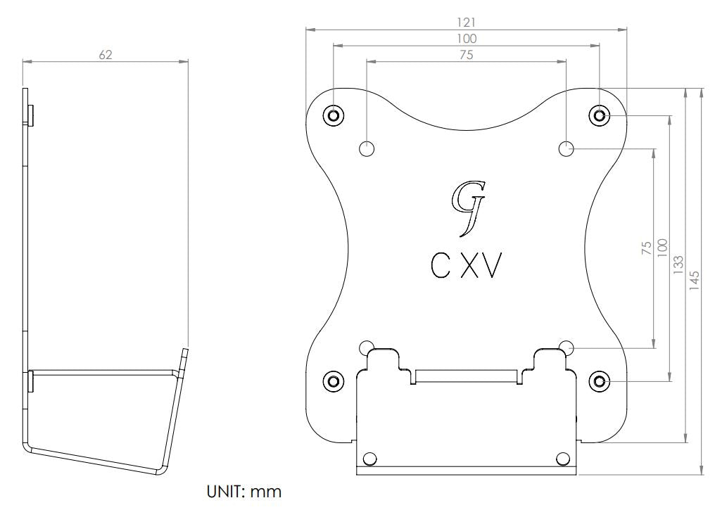 Gladiator Joe Samsung Monitor VESA Adapter Bracket - GJ0A0115-R2