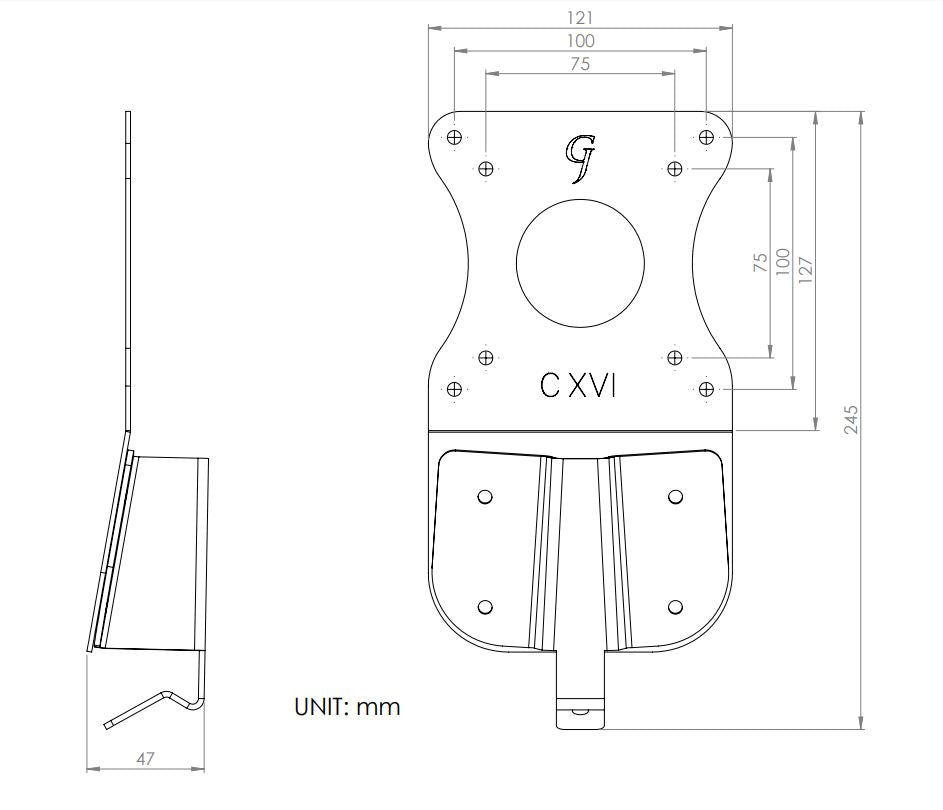 Gladiator Joe Asus Monitor VESA Adapter Bracket - GJ0A0116-R2