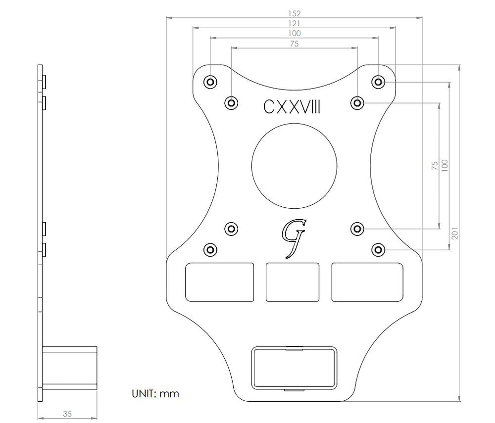 Gladiator Joe HP Monitor VESA Adapter Bracket -GJ0A0128