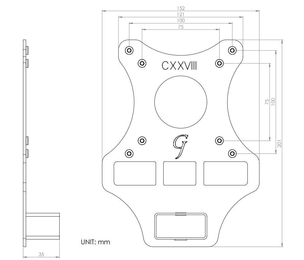 Gladiator Joe HP Monitor VESA Adapter Bracket -GJ0A0128