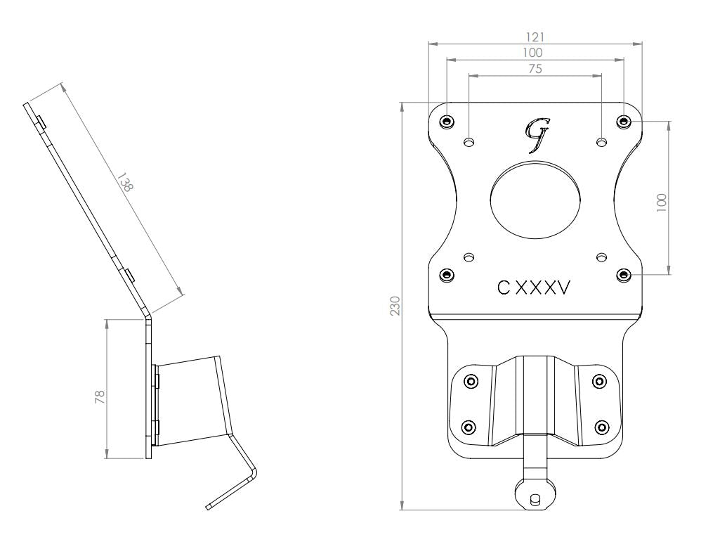 Gladiator Joe LG Monitor VESA Adapter Bracket - GJ0A0135-R0