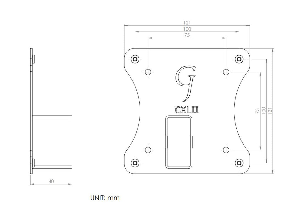 Gladiator Joe Samsung Monitor VESA Adapter Bracket - GJ0A0142-R2