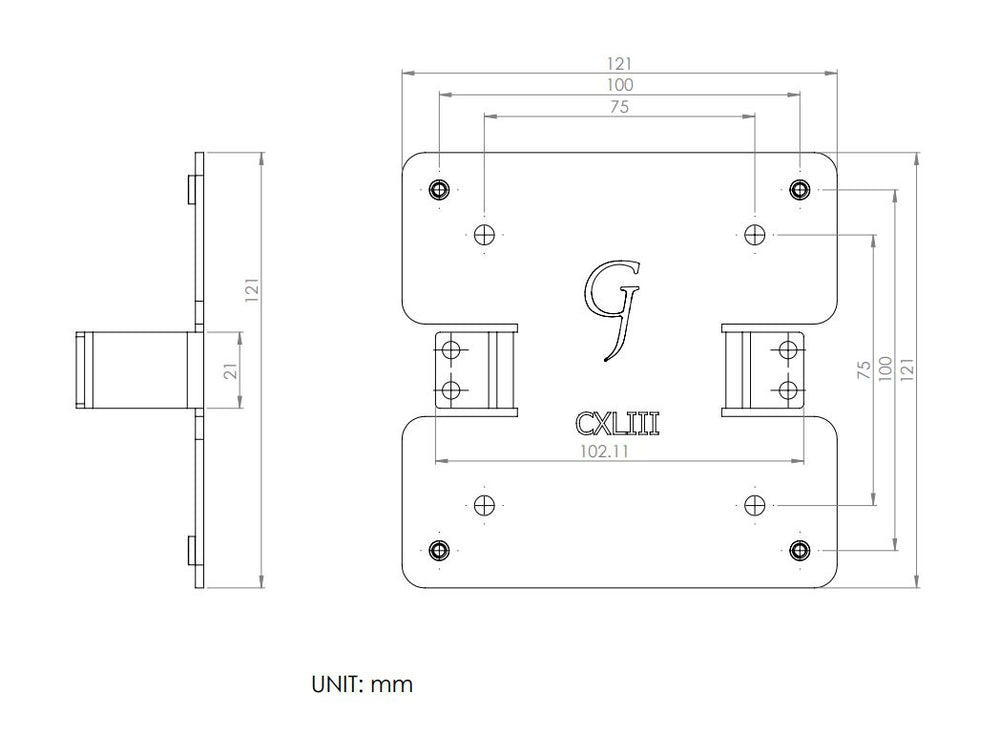 Gladiator Joe Support adaptateur VESA pour moniteur Acer - GJ0A0143-R0