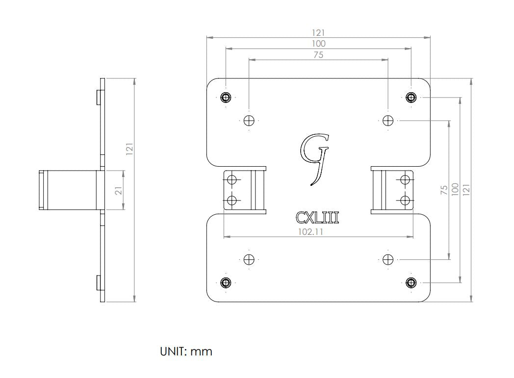 Gladiator Joe Support adaptateur VESA pour moniteur Acer - GJ0A0143-R0