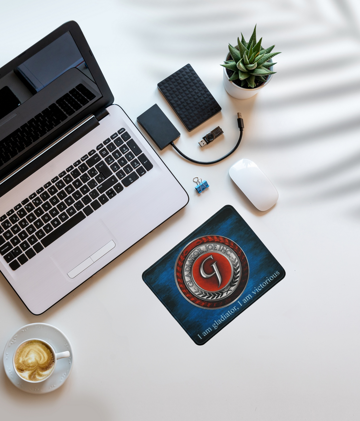 Gladiator Joe Square Mouse Pad Beautiful, Personalized Premium-Textured Custom Mouse Mat Design, Washable Mousepad Lycra Cloth, Non-Slip Rubber Base Computer Mouse Pads for Wireless Mouse-GJMP0011