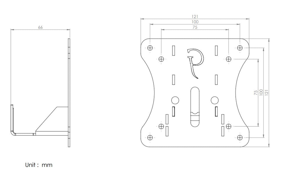 Gladiator Joe HP Pavilion Monitor VESA Adapter Bracket - GJ0A0018-R0