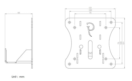 Gladiator Joe HP Pavilion Monitor VESA Adapter Bracket - GJ0A0018-R0