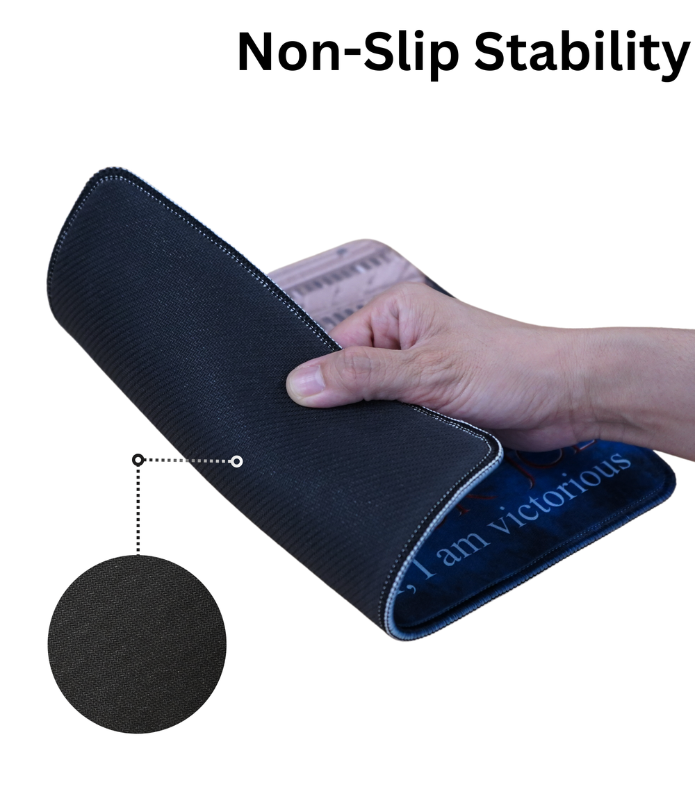 Gladiator Joe Square Mouse Pad Beautiful, Personalized Premium-Textured Custom Mouse Mat Design, Washable Mousepad Lycra Cloth, Non-Slip Rubber Base Computer Mouse Pads for Wireless Mouse-GJMP0009