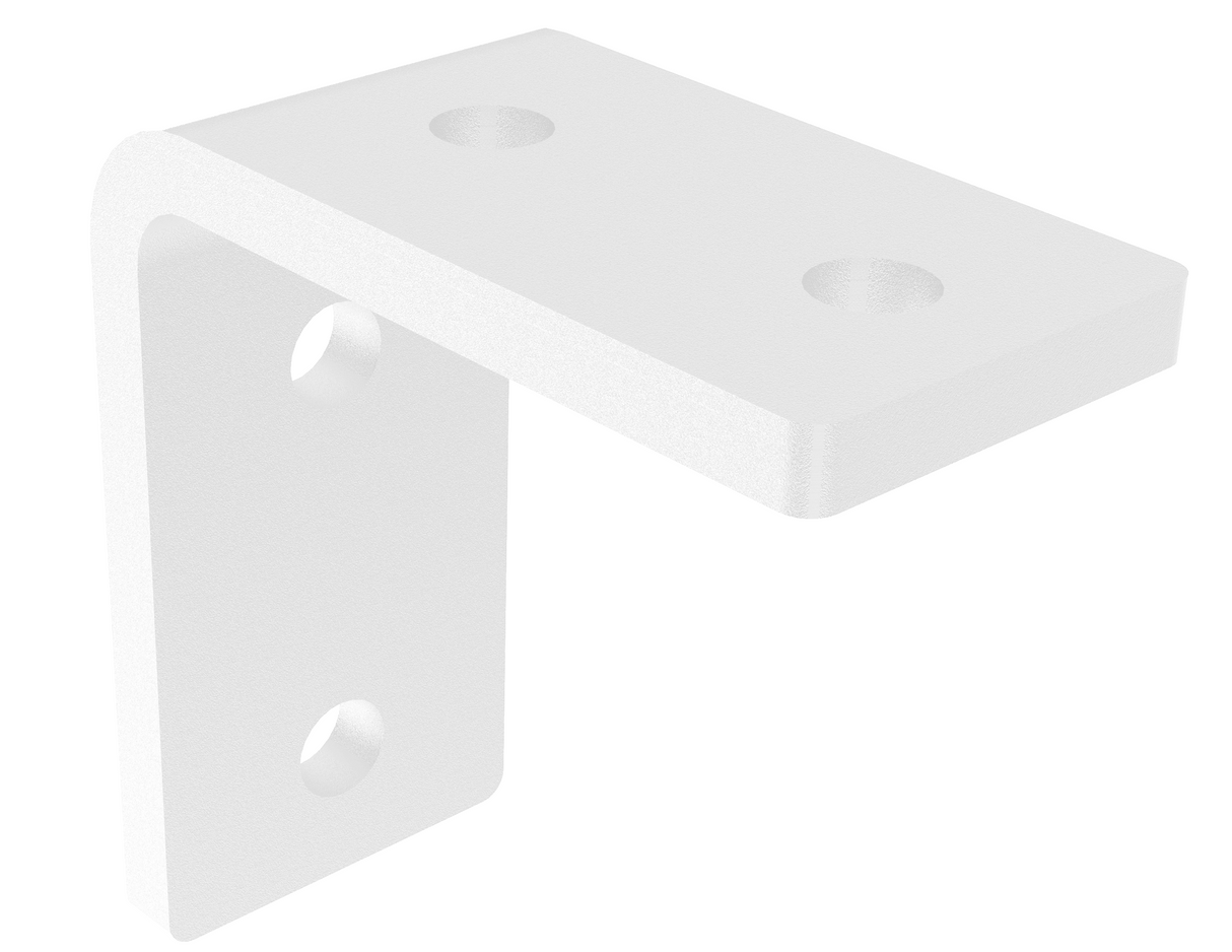 Gladiatorjoe 3" L Shelf Bracket powder coated gloss white