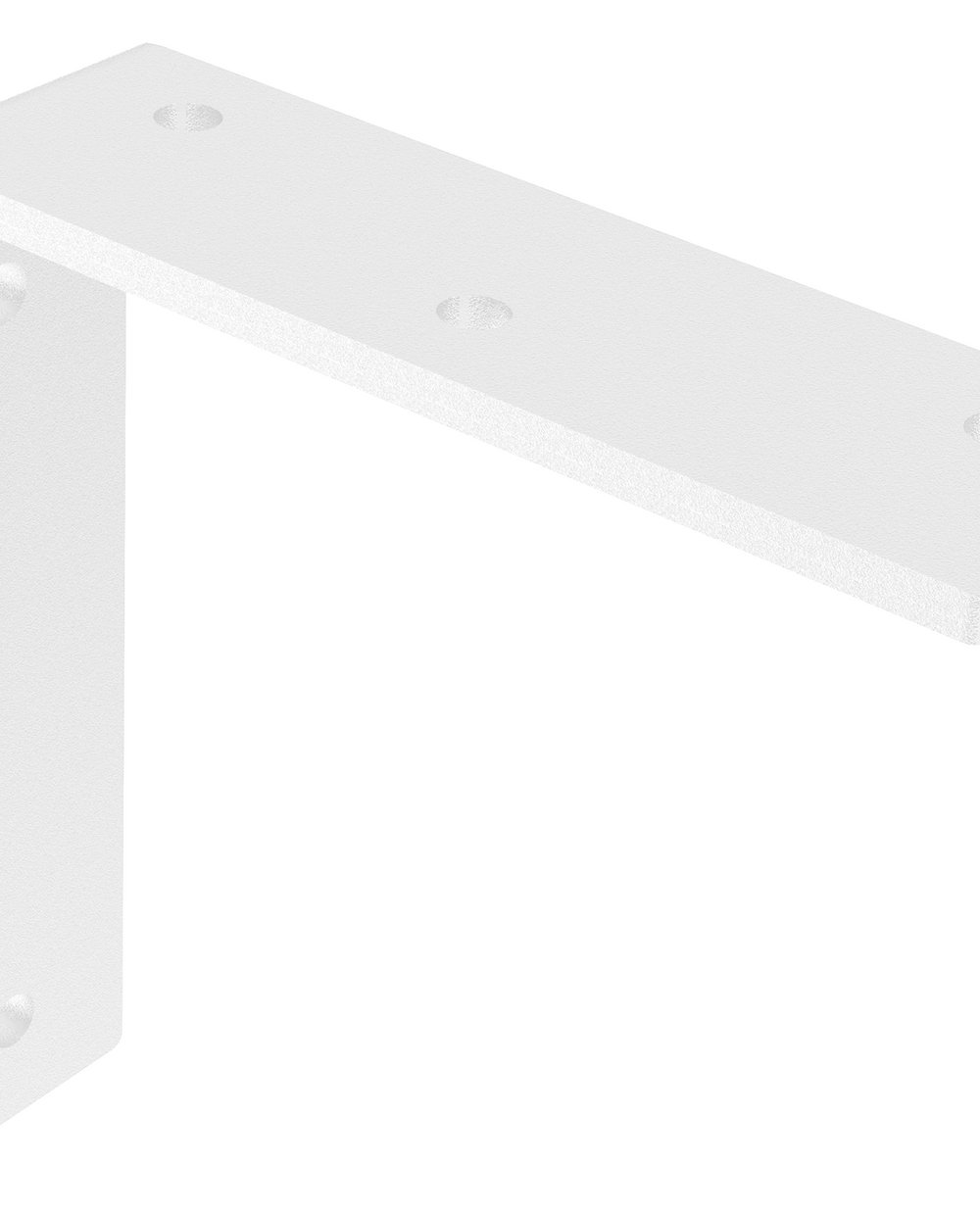 Gladiatorjoe 5" L Shelf Bracket powder coated gloss white