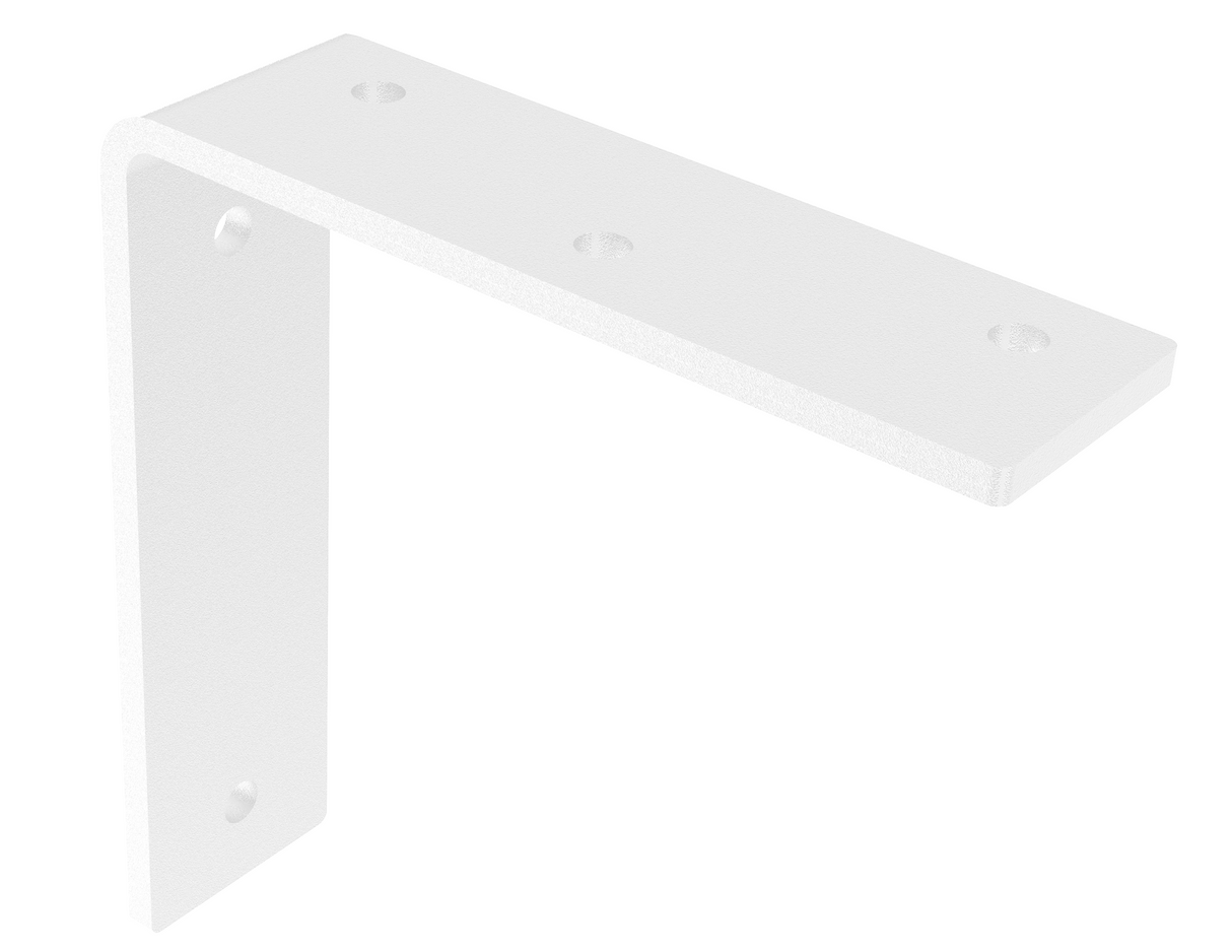 Gladiatorjoe 5" L Shelf Bracket powder coated gloss white