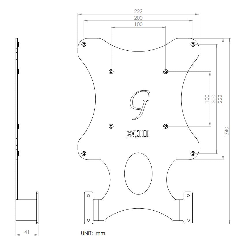 Gladiator Joe Asus All-in-One VESA Bracket Adapter GJ0A0093-R0