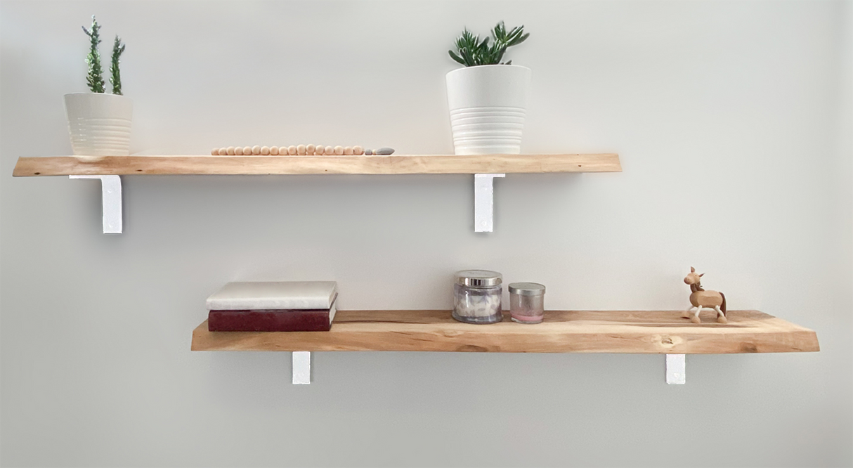 Gladiatorjoe 5" L Shelf Bracket powder coated gloss white