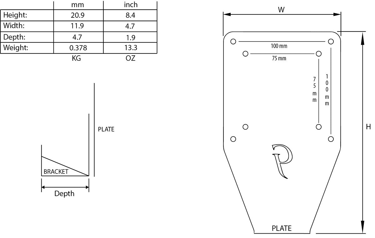 Gladiator Joe Dell Monitor VESA Adapter Bracket GJ0A0010-R0