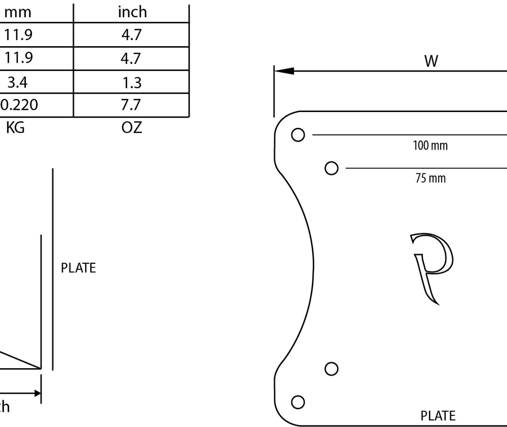 Gladiator Joe HP Pavillion Monitor VESA Adapter Bracket - GJ0A0063-R2