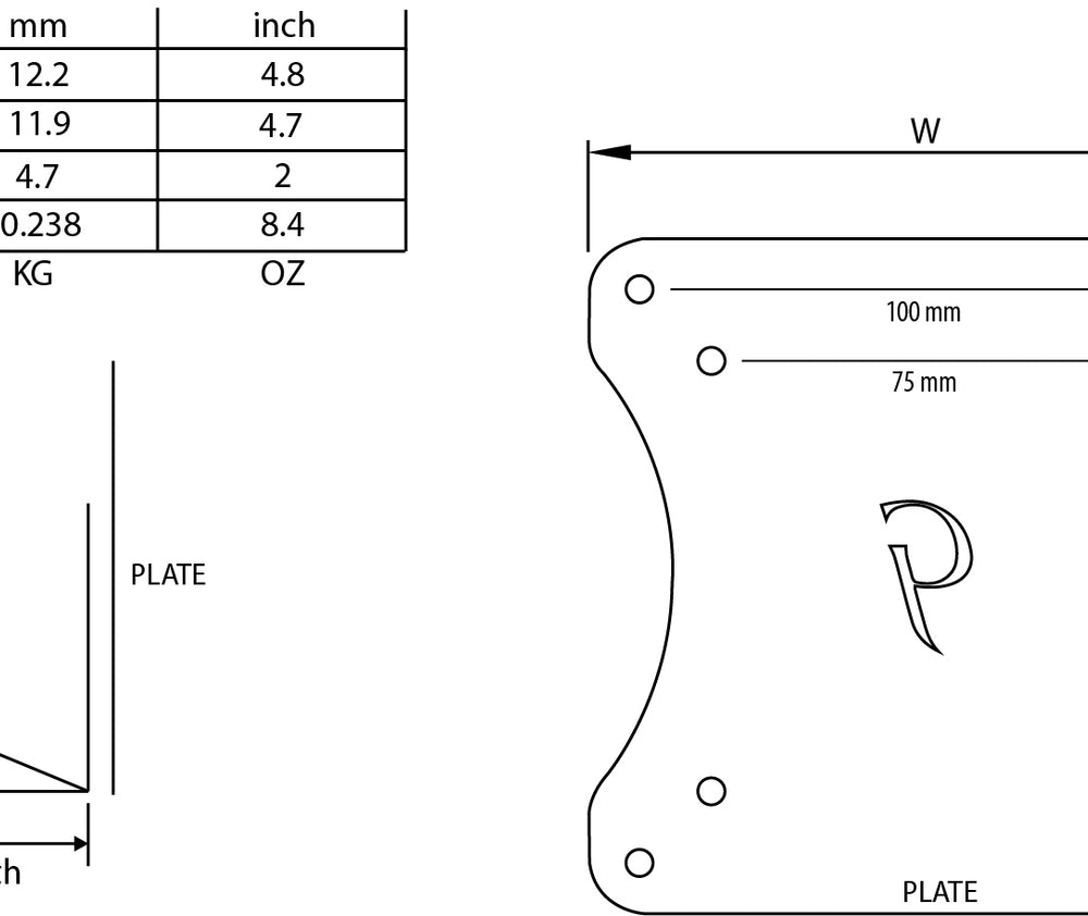 Gladiator Joe Acer Monitor VESA Adapter Bracket - GJ0A0082-R2