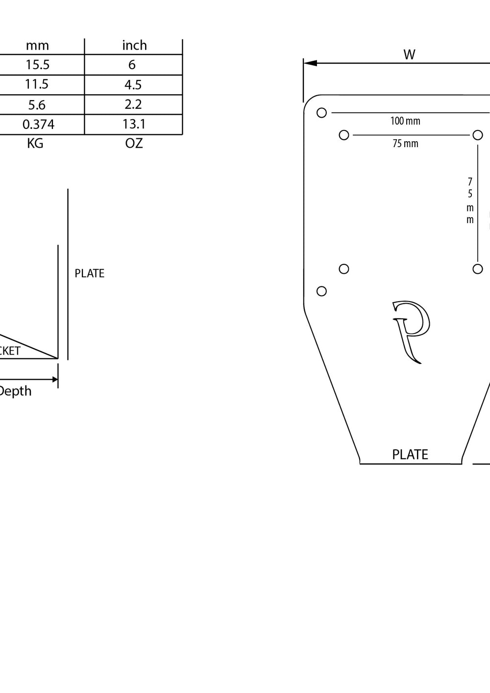 Gladiator Joe Samsung Monitor VESA Adapter Bracket - GJ0A0090-R0