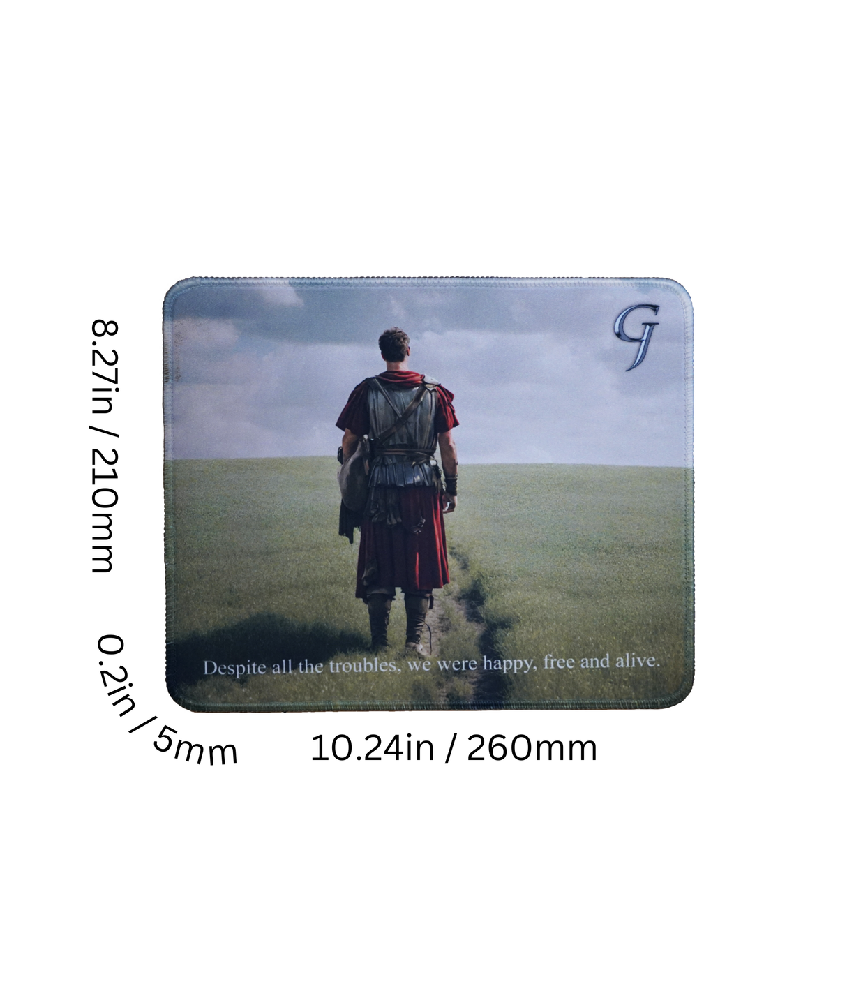 Gladiator Joe Square Mouse Pad Beautiful, Personalized Premium-Textured Custom Mouse Mat Design, Washable Mousepad Lycra Cloth, Non-Slip Rubber Base Computer Mouse Pads for Wireless Mouse-GJMP0003