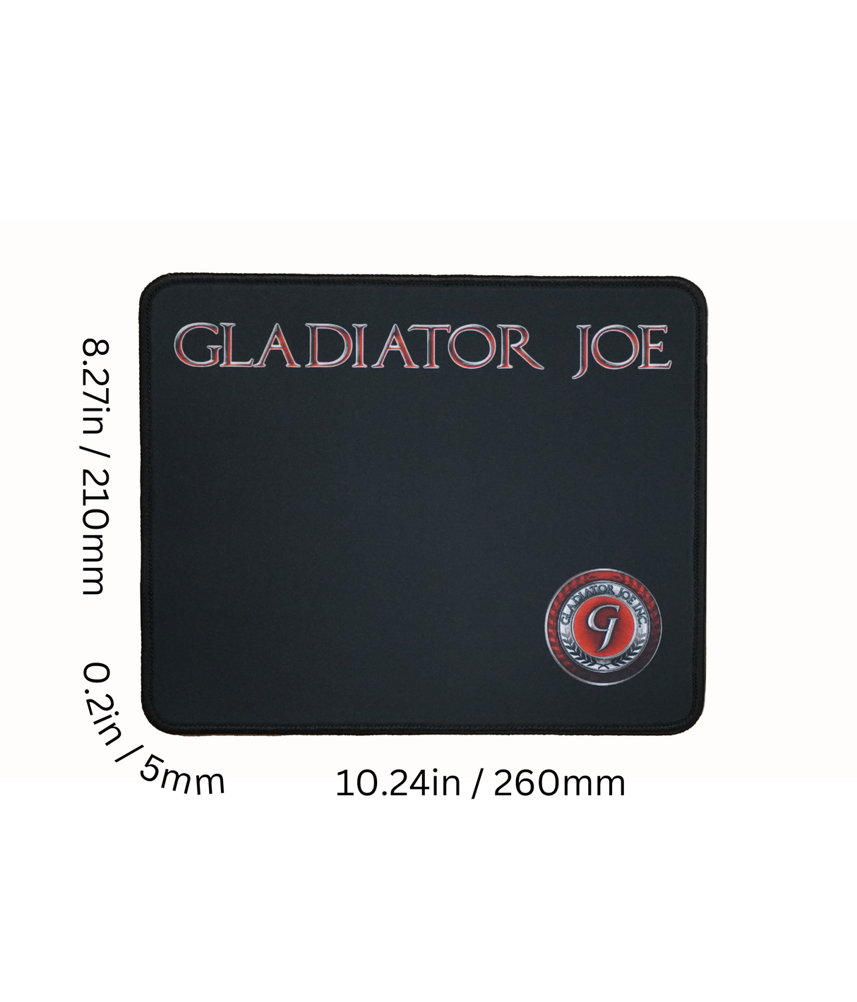 Gladiator Joe Square Mouse Pad Beautiful, Personalized Premium-Textured Custom Mouse Mat Design, Washable Mousepad Lycra Cloth, Non-Slip Rubber Base Computer Mouse Pads for Wireless Mouse-GJMP0005