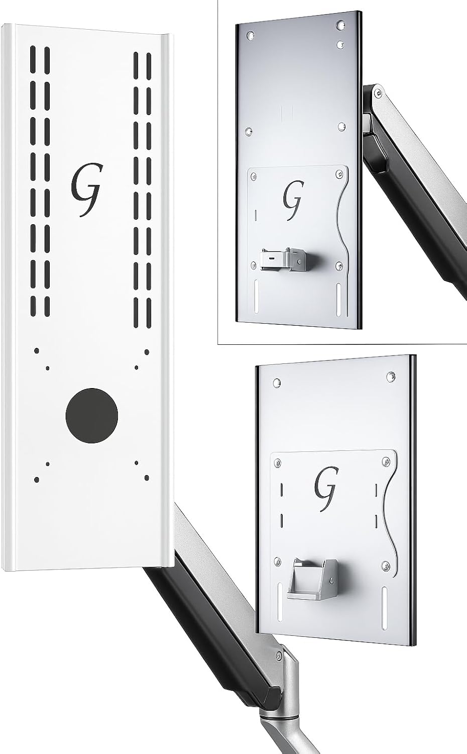 Gladiator Joe - VESA Adapter Extension - Mini Computer Holder - Compatible with Any GJ VESA Adapter - Raise | Lower | Customize Your Monitor Setup - GJ0A0253
