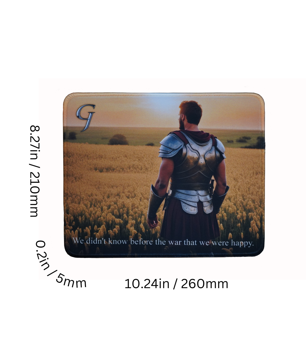 Gladiator Joe Square Mouse Pad Beautiful, Personalized Premium-Textured Custom Mouse Mat Design, Washable Mousepad Lycra Cloth, Non-Slip Rubber Base Computer Mouse Pads for Wireless Mouse-GJMP0008