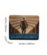 Gladiator Joe Square Mouse Pad Beautiful, Personalized Premium-Textured Custom Mouse Mat Design, Washable Mousepad Lycra Cloth, Non-Slip Rubber Base Computer Mouse Pads for Wireless Mouse-GJMP0009