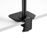 Gladiator Joe Steel Reinforcement Bracket Mount Plate for Thin, Glass, and Other Fragile Table Tops, Clamp Compatible with Most Monitor Stand rectangle-Clamp Installations, Black, GJLXMA-06